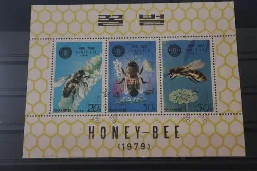 Bienen, Blockausgabe Korea, 1979, gebraucht