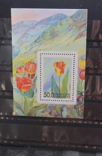 Blumen, Tulpen; Blockausgabe Usbekistan, 1993