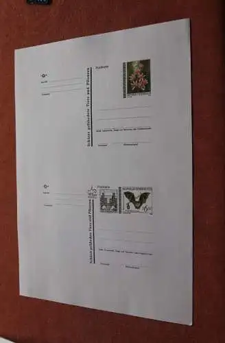 Schützt Gefährdete Tiere u. Pflanzen: Hufeisennase und Weißer Diptam; Ankündigungsblatt der POST, 2000-01, lesen