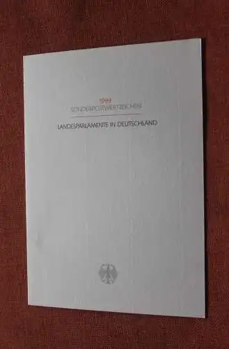 Ministerkarte zum Ausgabeanlaß:  "Hessischer Landtag", 14. 1.1999 ; MiNr. 2030