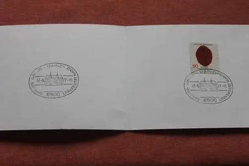 Klappkarte Deusche Post "600 Jahre Universität Mainz, 1977, selten