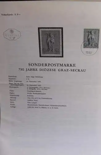 750 Jahre Diözese Graz-Seckau; Legende; Erläuterungsblatt, Abhandlung; ETB; 20. Sept. 1968