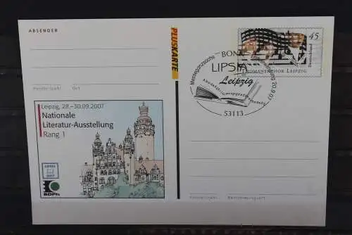 Sonderpostkarte: LIPSIA Leipzig; 2007; PSo97; Ersttags-Sonderstempel