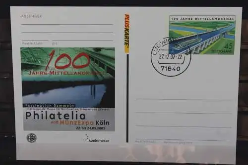 Sonderpostkarte: Philatelia Köln; 2005; PSo90