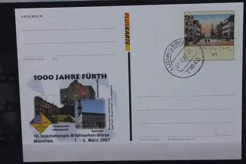 Sonderpostkarte: Int. Briefmarkenbörse München; 2007; PSo95