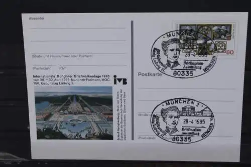 Sonderpostkarte: Int. Münchner Briefmarkentage 1995; PSo37; Sonderstempel München