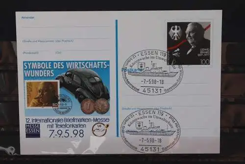Sonderpostkarte: Int. Briefmarken-Messe Essen 1998; PSo52; Ersttags-Sonderstempel Essen