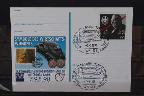 Sonderpostkarte: Int. Briefmarken-Messe Essen 1998; PSo52; Ersttags-Sonderstempel Essen