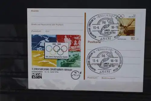 Sonderpostkarte: Int.Briefmarken-Messe Essen 1996; PSo42; Ersttags-Sonderstempel Essen