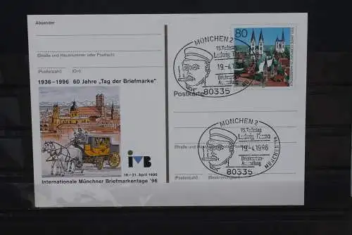 Sonderpostkarte: Int. Münchner Briefmarkentage 1996; PSo41; Sonderstempel München
