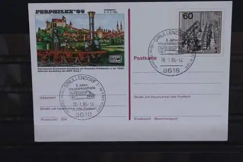 Sonderpostkarte:FERPHILEX 85 Nürnberg; PSo10