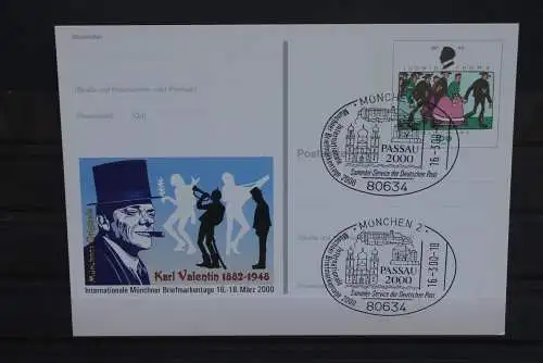 Sonderpostkarte Intern. Münchner Briefmarkentage; PSo65, ESST München