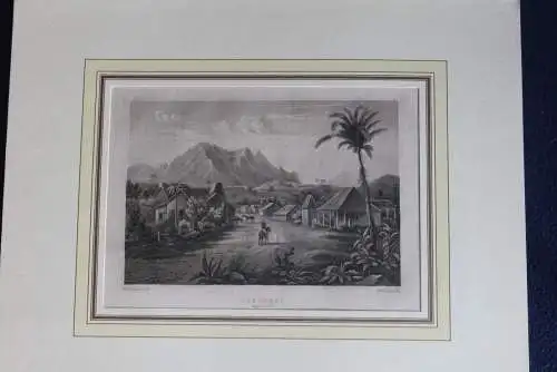 Stahlstich des BI Hildburghausen: Los Pozas, Cuba, ca. 1837