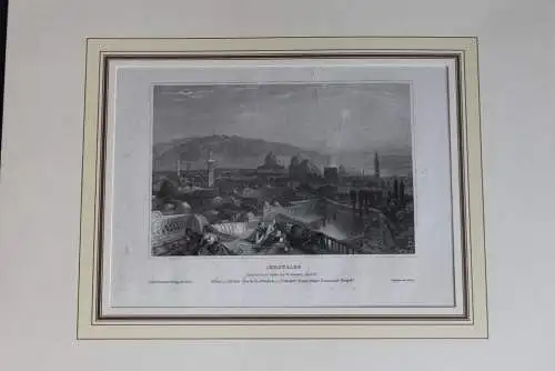 Stahlstich des BI Hildburghausen: Jerusalem, ca. 1837