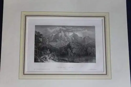 Stahlstich des BI Hildburghausen: Cintra, Portugal,  ca. 1837