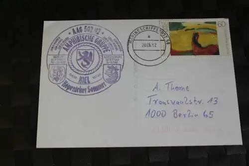 Feldpost Bundeswehr; Feldpostkarte Marineschiffspost 1992; Amphibische Gruppe