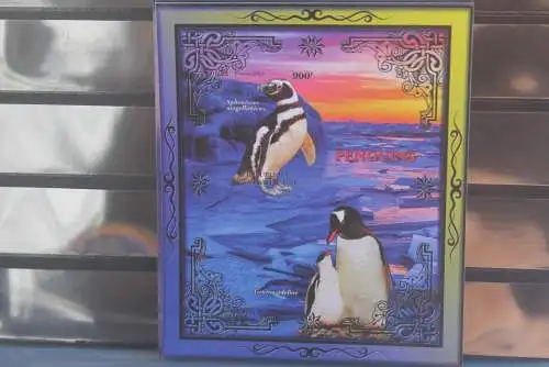 Pinguine, Zentralafrika, Blockausgabe, ungezähnt; ungebraucht