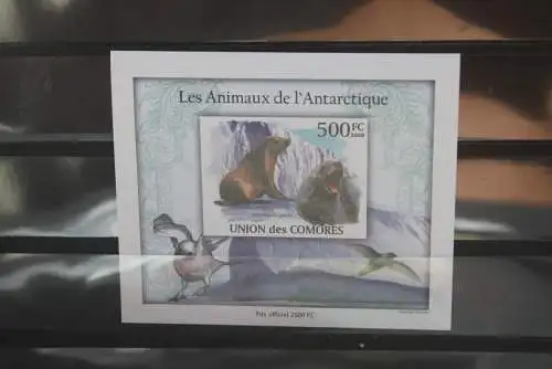 Tiere, Comoren, Blockausgabe, ungezähnt; ungebraucht