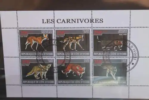 Tiere, Elfenbeinküste; Blockausgabe, gebraucht