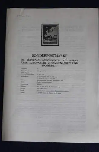 III .Interparlamentarische Konferenz über Europäische Zusammenarbeit und Sicherheit; 3.5.1978;Legende;Erläuterungsblatt