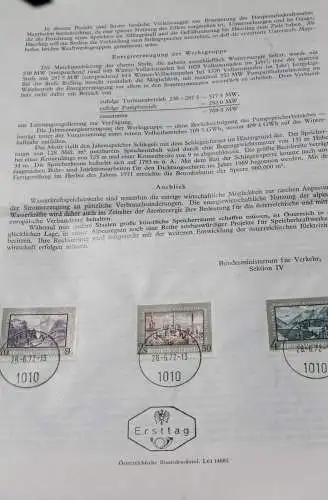 25 Jahre Verstaatlichte Elektrzitätswirtschaft;  28.6.1972; Ankündigungsblatt/Ersttagsblatt
