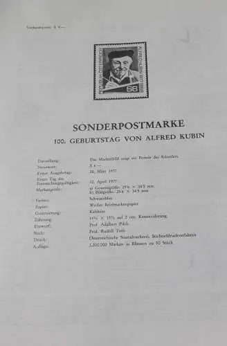 Alfred Kubin; 12.4. 1977; Ankündigungsblatt