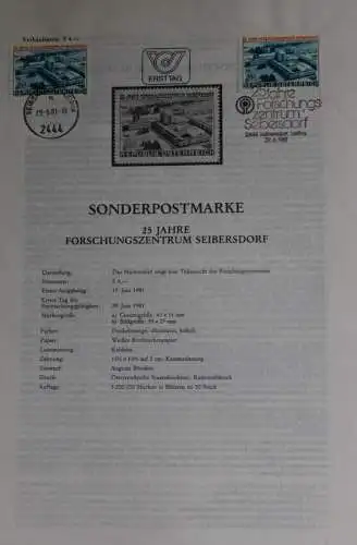 25 Jahre Forschungszentrum Seibersdorf;  Ersttagsblatt, 29.6.1981