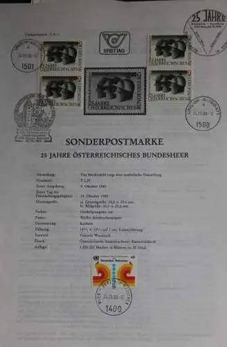 25 Jahre Bundesheer; Ersttagsblatt, 24.10.1980