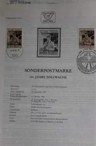 150 Jahre Zollwache ; Ersttagsblatt, 13.10.1980