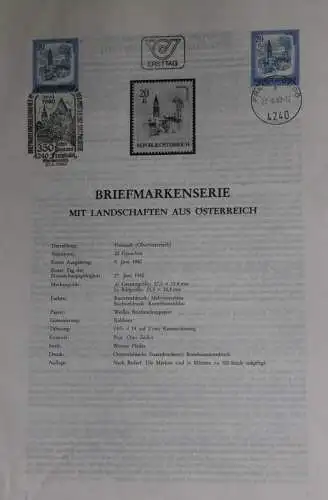 Landschaften aus Österreich: Freistadt/ OÖ ; Ersttagsblatt, 27.6.1980
