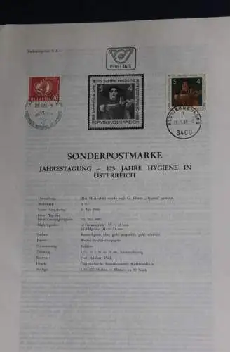 175 Jahre Hygiene ; Ersttagsblatt, 20.5.1980