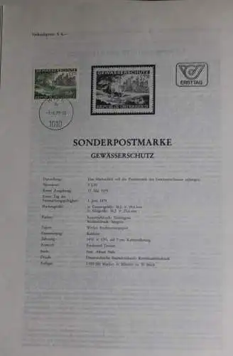 Gewässerschutz; Ersttagsblatt, 1.6.1979