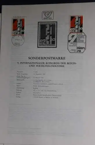9. Intern. Kongress der Beton-Industrie;  Ersttagsblatt, 9.10.1978
