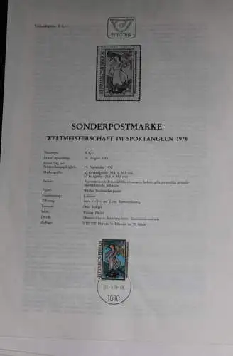 Weltmeisterschaft im Sportangeln 1978;  Ersttagsblatt, 15.9.1978