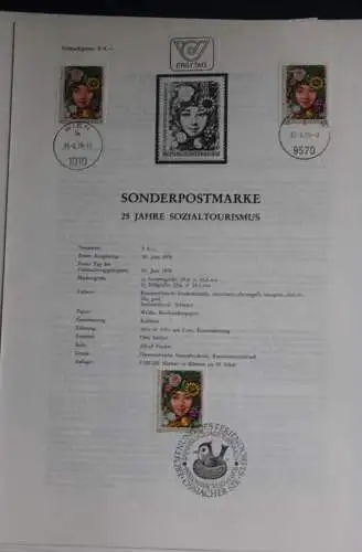 25 Jahre Sozialtourismus;  Ersttagsblatt, 30.6.1978