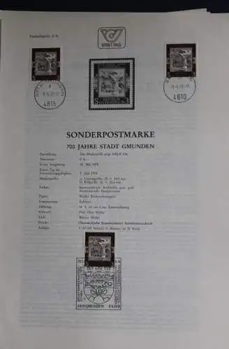 700 Jahre Stadt Gmunden;  Ersttagsblatt, 9.6.1978
