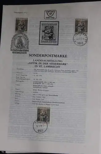 Gotik in der Steiermark in St. Lambrecht;  Ersttagsblatt, 26.5.1978