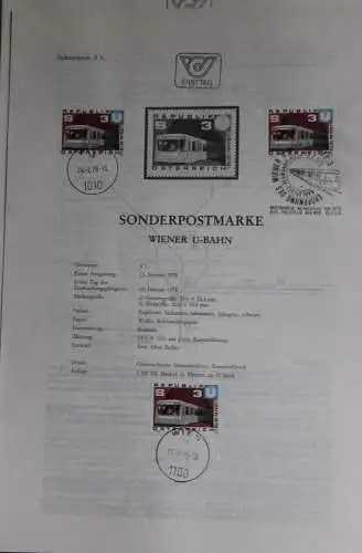 Wiener U-Bahn;  Ersttagsblatt, 24.2.1978