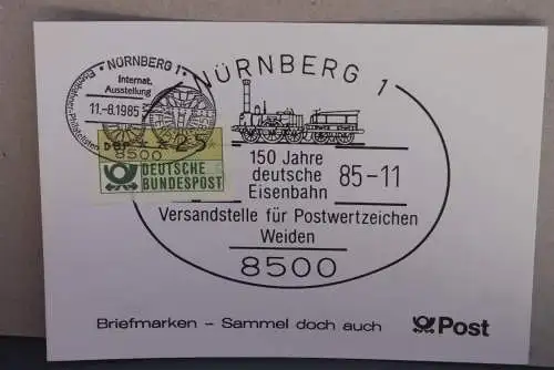 150 Jahre deutsche Eisenbahn 1985 auf MK; 11.8.1985