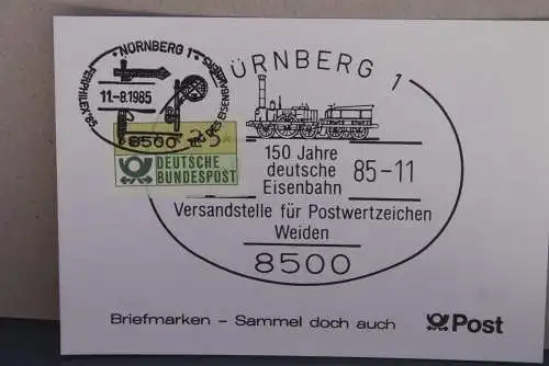 150 Jahre deutsche Eisenbahn 1985 auf MK; 11.8.1985