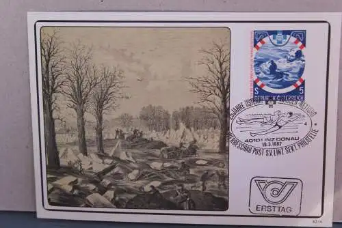 Österreichische Wasserrettung, Österreich,  Maximumkarte, 1982