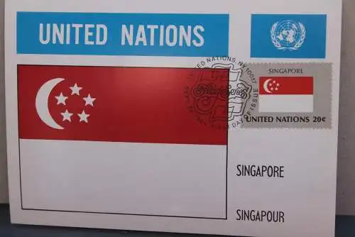 Singapore Maximumkarte; Offizielle UNO-MK