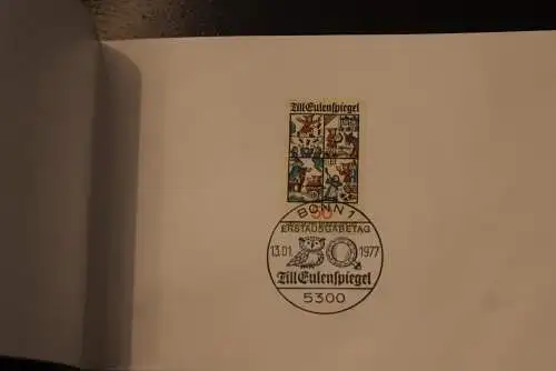 Ministerkarte zum Ausgabeanlaß: "Till Eulenspiegel"; 13.1.1977; MiNr. 922