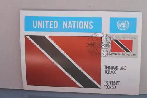 Trinidad and Tobaco;  Maximumkarte; Offizielle UNO-MK