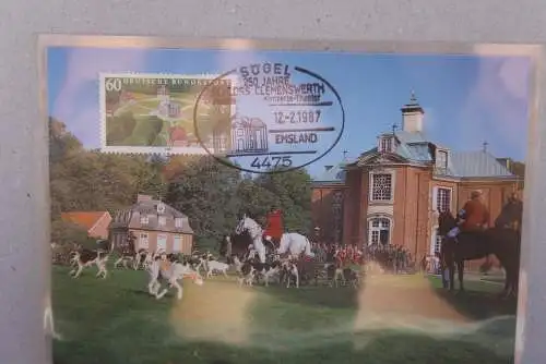 Deutschland, Schloß Clemenswerth; Ersttagssonderstempel Sögel/Emsland