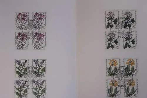 Ministerkarte zum Ausgabeanlaß: "Wohlfahrt 1983", 13. Okt. 1982; MiNr.1188-91; Berlin:703-06