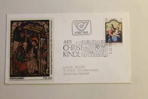 Christkindl - Brief 1978, Ersttagsbrief