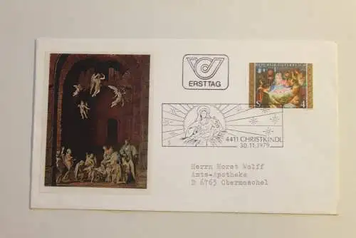 Christkindl - Brief 1979, Ersttagsbrief