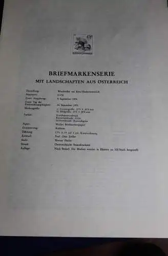 Landschaften aus Österreich: Retz / NÖ; Österreich Amtl. Schwarzdruck auf Schwarzdruckblatt 1976