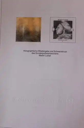 Deutschland, Hologramm-Marke des Ausgabe: Martin Luther; 8.2.1996; MiNr. 1841